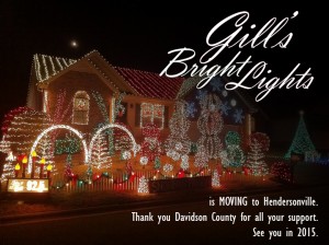 Gill's Bright Lights is Moving Gill's Bright Lights is Moving